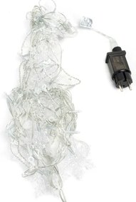 Aigostar - Catena di luci natalizie a LED per esterni 120xLED/6W/230V/8 funzioni 3x0,7m IP44 bianco freddo+telecomando