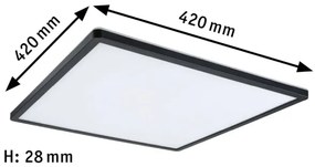 Paulmann 71016 - Pannello LED dimmerabile ATRIA 22W 230V 4000K nero