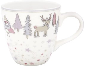 Tazza in gres bianco e rosa Kids Forrest - Green Gate