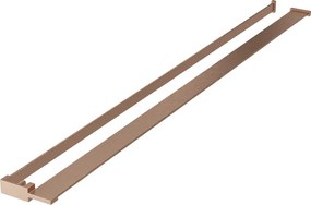 Mexen mensola per parete doccia con ringhiera per asciugamani, rame spazzolato - 800-02-65