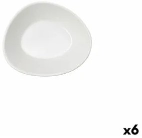 Ciotola Bidasoa Cosmos Bianco Ceramica 12 cm (6 Unità)