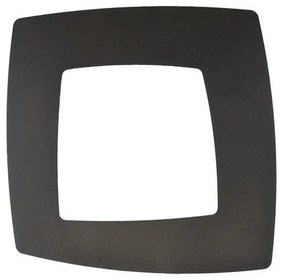 Plafoniera LED moderno Sofia, nero 40x40 cm, luce naturale NOVECENTO