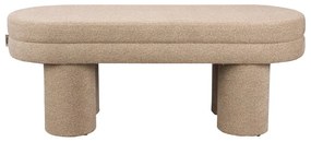 Panchina beige con rivestimento in bouclé Fern – Dutchbone