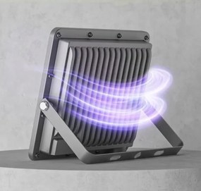 Proiettore LED per esterni, 50 W, 230 V, 4500 K, IP65, grigio