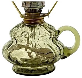 Lampada a olio ANNA 33 cm verde foresta grande krakle