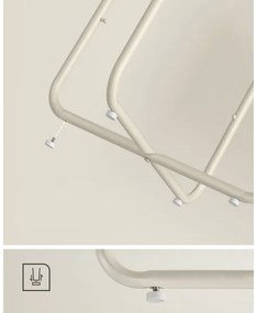 Tavolino d'appoggio NOIRA crema/bianco