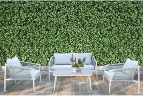 KISHORI - salotto da giardino in alluminio e corda 4 posti