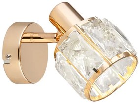 Faretto da parete DUBAI 1xE14/40W/230V Oro rosa