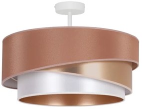 Duolla - Lampadario a plafone KOBO 1xE27/15W/230V diametro 45 cm rame/oro/bianco