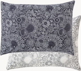 Federa reversibile in cotone percalle Guipures