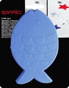 Set di tappetini antiscivolo per bambini 5 pz per la vasca 16x10,5 cm Globefish – Spirella