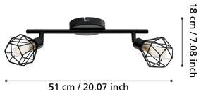 Eglo 32766 - Luce Spot a LED ZAPATA 2xG9/3W/230V