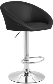 Sgabello Bar Miami Design Elegante Con Ecopelle Di Qualità & Altezza Regolabile / Schwarz