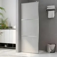 Parete per Doccia Walk-in in Vetro Smerigliato ESG 100x195 cm 146647