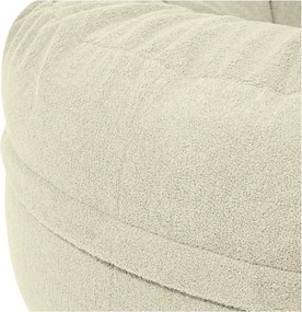 Puof a sacco marrone con rivestimento in bouclé Roll 105 – SLOWDOWN