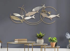 Pannello decorativo con design pesci 142,9x5x61,6 cm Fishy Move