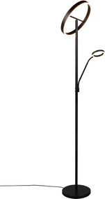 Lampada da terra a LED nera (altezza 180 cm) Willis - Trio
