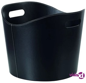 Perel Cesto Porta Legna 39x31 cm Nero