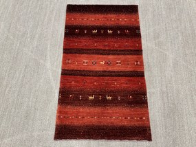 Loribaft Tappeto 80 x 130 Rosso (Iran) Annodato A Mano