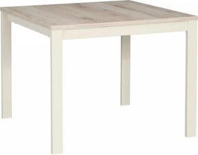 Tavolino Frost L2 in off white + rovere alpino – 60x60x48 cm