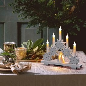 Solight 1v265 - Candelabro natalizio a LED 5xLED/2xAA bianco caldo