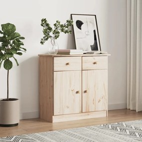 Credenza Alta 77x35x73 Cm İn Legno Massello Di Pino /