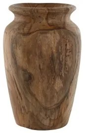 Vaso Home ESPRIT Naturale Marrone scuro Teca 25 x 25 x 40 cm