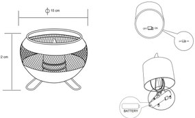 Globo 36710 - Lampada LED solare LED/1,2V IP44