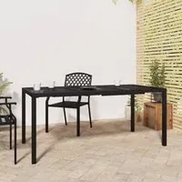 Tavolo da Giardino Antracite 165x80x72 cm Acciaio 362746