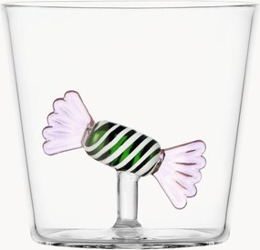 Bicchiere in vetro borosilicato fatto a mano Sweet and Candy