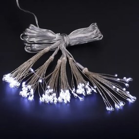Brilagi - Catena luminosa natalizia LED da esterno 150 LED 5 m IP44 bianco freddo effetto fuochi d'artificio