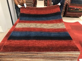 Loribaft Tappeto persiano 140x190 Blu (Iran) Annodato A Mano