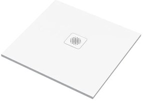 Piatto doccia SENSEA in composito minerale di resina gelificata Remix V3 bianco L 80 x L 80 x H 2.2 cm opaco