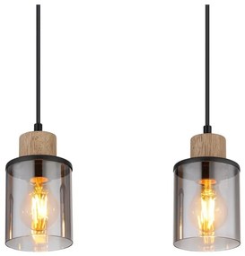 Globo 15707-4H - Lampadario a sospensione con filo REID 4xE27/15W/230V