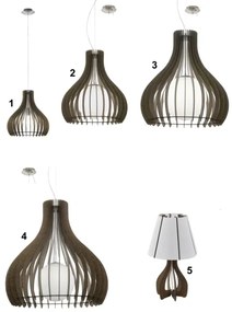 Eglo 96259 - Lampadario TINDORI 1xE27/60W/230V