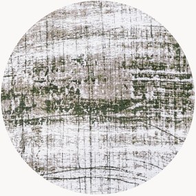 Tappeto rotondo jacquard lavabile da interno-esterno Griff