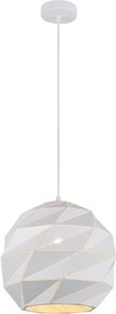 ITALUX PND-2424-1L-WH - Lampadario a sospensione con filo PALERMO 1xE27/40W/230V diametro 32 cm bianco