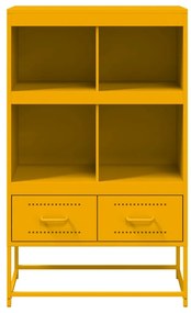 Credenza giallo mostarda 68,5x39x111,5 acciaio laminato freddo