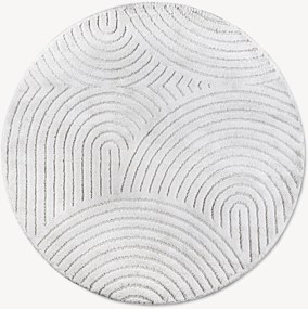 Tappeto rotondo con motivo in rilievo New York Panglao