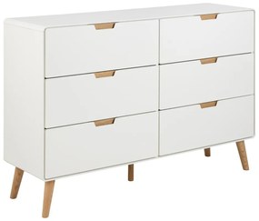 Cassettiera bianca 135x90x40 cm Lowell - Actona