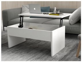 Tavolino pieghevole AKILLI 44,8x90 cm bianco