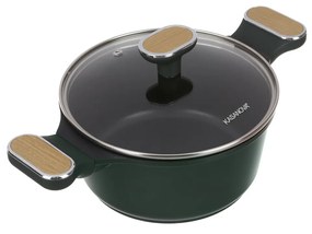 Casseruola antiaderente 20 cm verde con coperchio