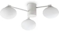 Plafoniera Contemporanea Hermes Metallo Bianco 3 Luci G9 28W 3000K Ip20