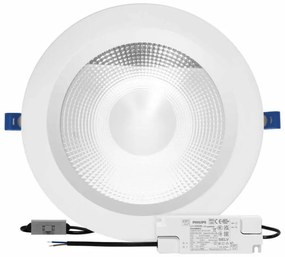 Faro da incasso 42W,Foro Ø205mm Bianco Variabile con driver Philips Colore Bianco Variabile CCT