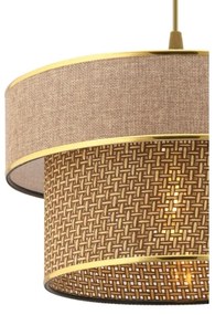 Lampadario a cavo ERO 1xE27/60W/230V marrone/oro