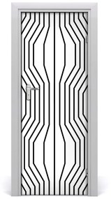 Adesivo per porta Linee geometriche 75x205 cm