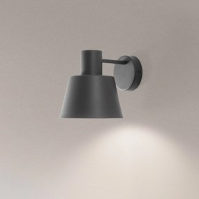 SIGMA Applique Dunka, verde oliva, a 1 luce, acciaio, altezza 17 cm