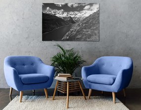 Quadro su tela – Parco nazionale Patagonia in Argentina in bianco e nero