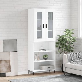 Credenza Bianca 69,5x34x180 Cm İn Legno Multistrato /