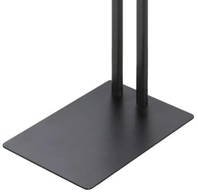 Piantana portasciugamani da appoggio in acciaio nero opaco Fusion
